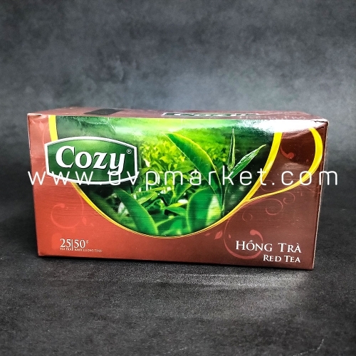 Cozy - Trà túi lọc - Hồng trà - 50g (25 túi x 2g)